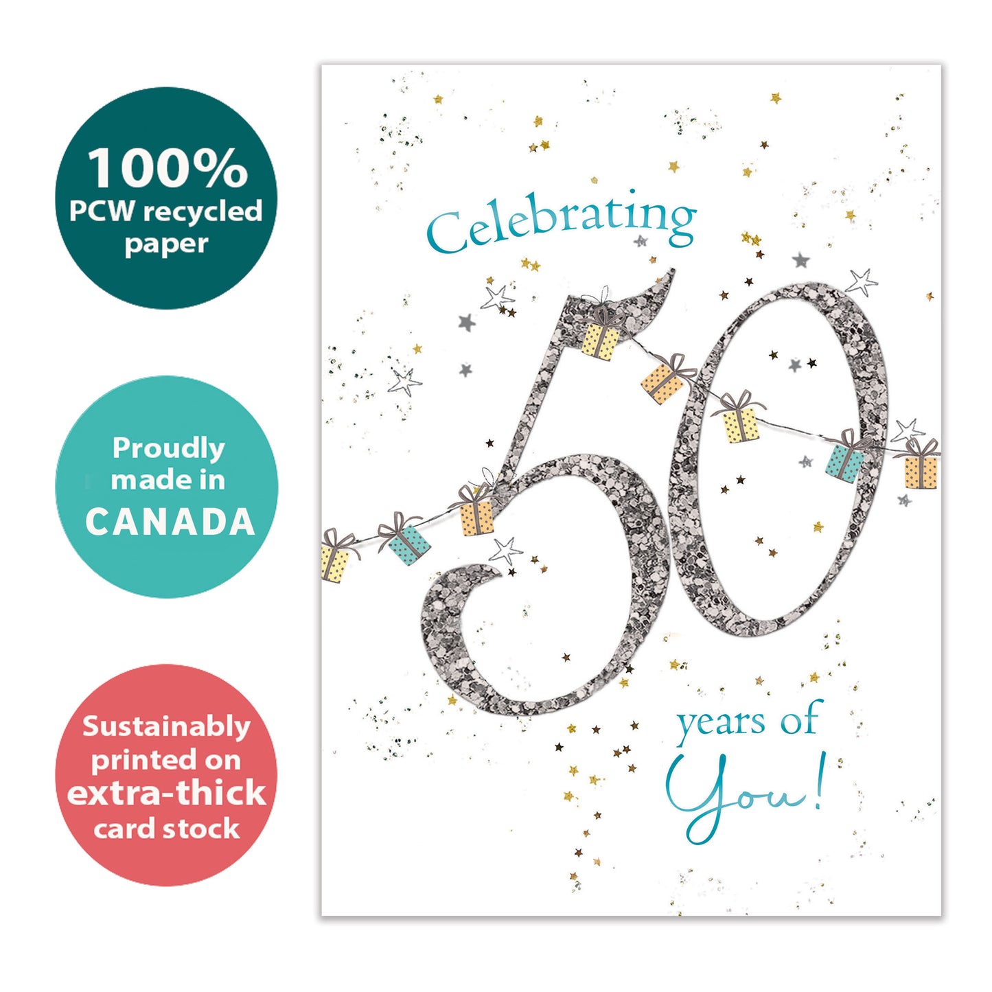 Fabulous 50 Milestone Birthday Card