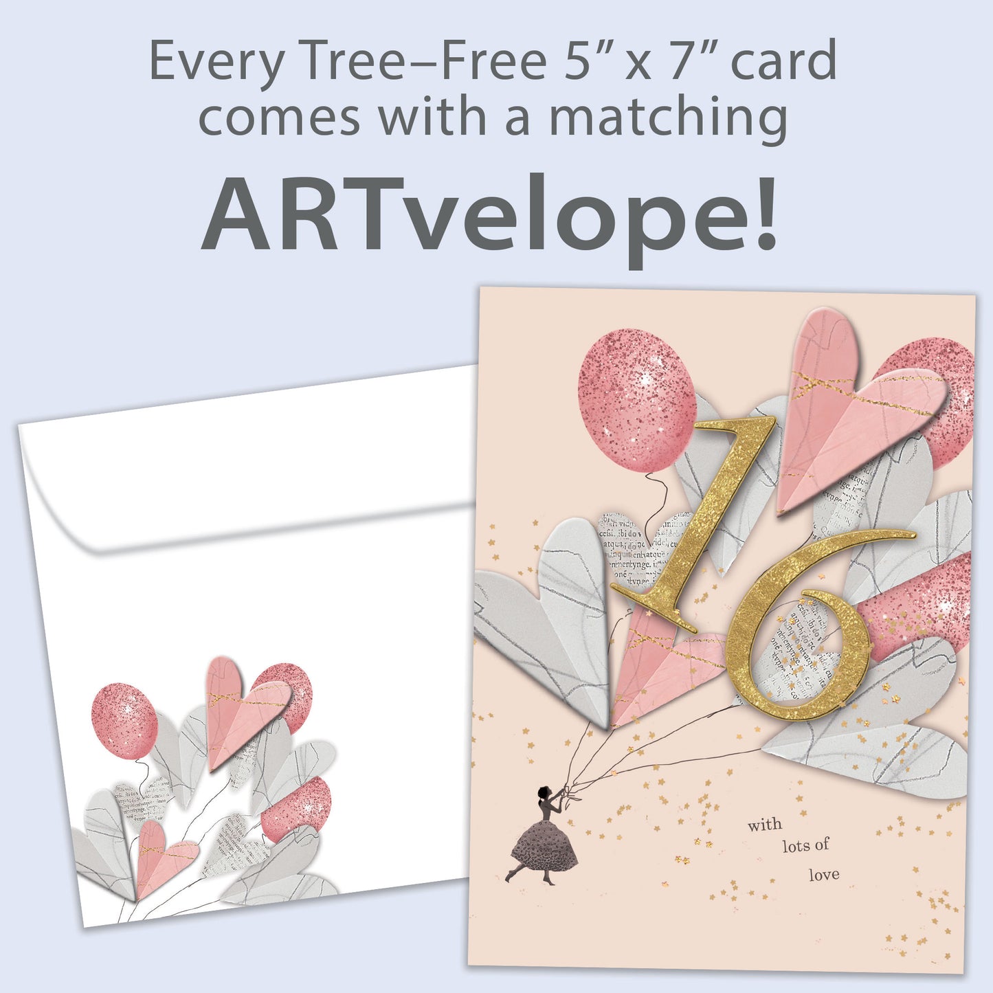 16 with Love Milestone Birthday Card