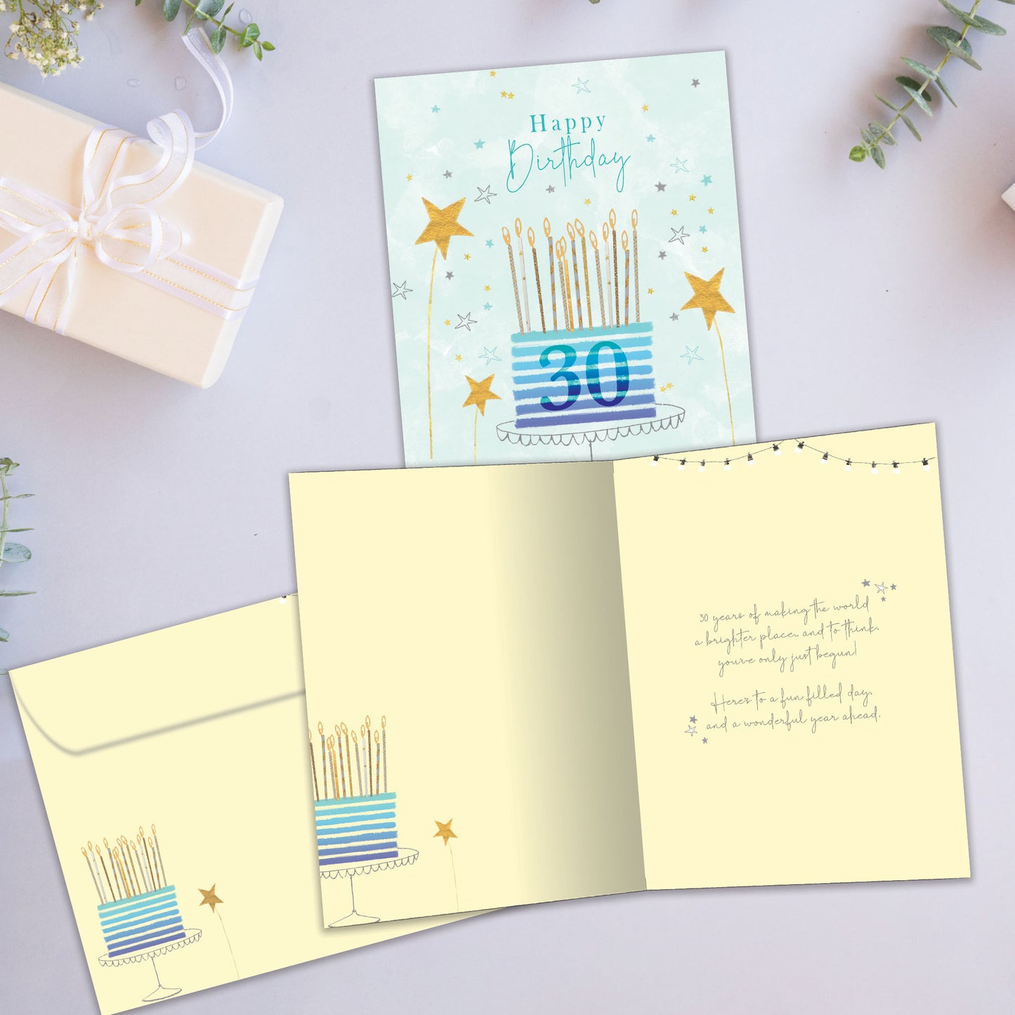 Bright 30 Milestone Birthday Card