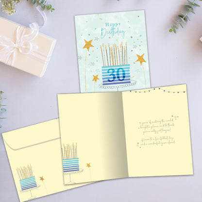Bright 30 Milestone Birthday Card