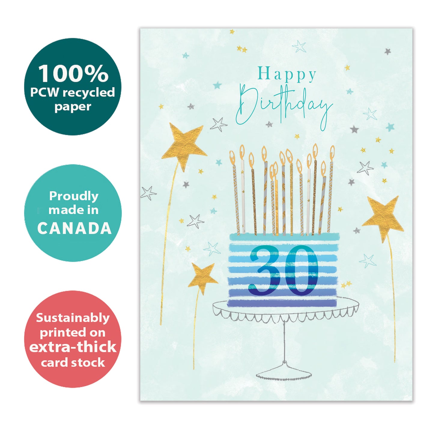 Bright 30 Milestone Birthday Card