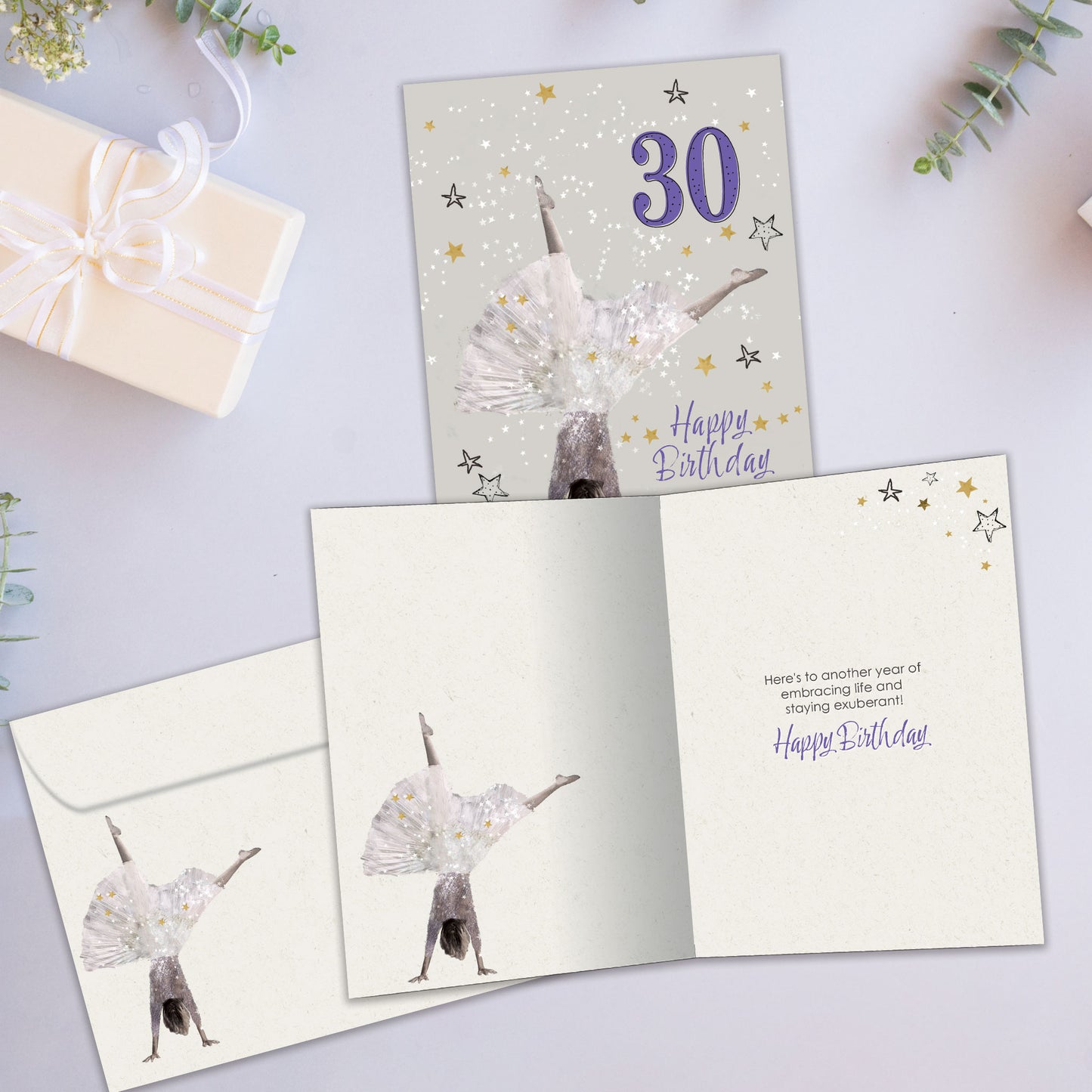 Exuberant 30 Milestone Birthday Card