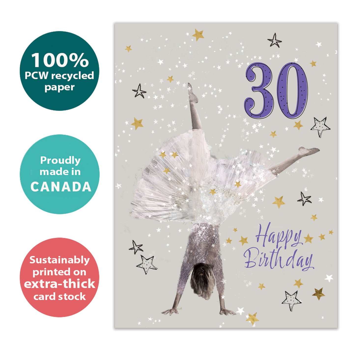 Exuberant 30 Milestone Birthday Card