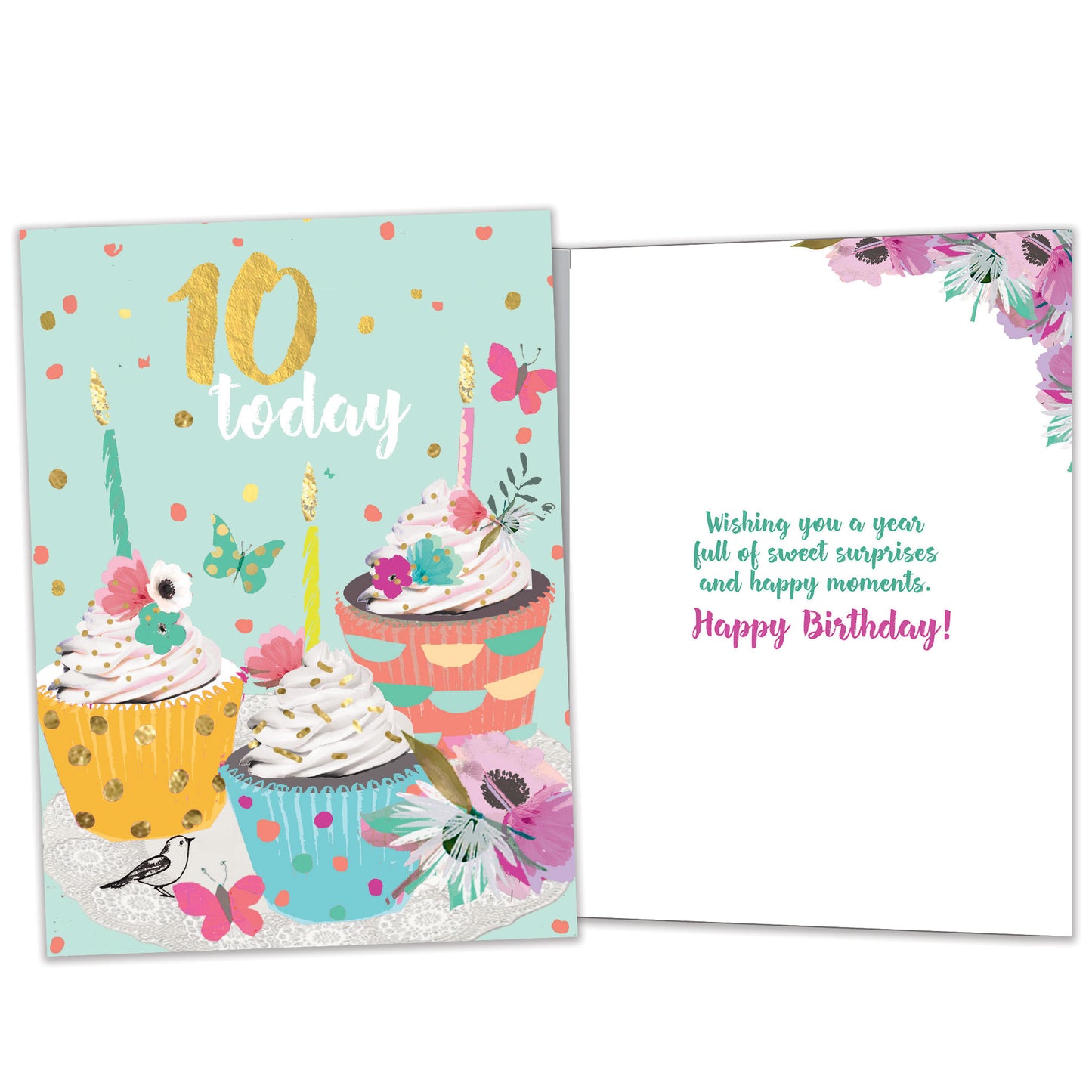 Sweet 10 Milestone Birthday Card