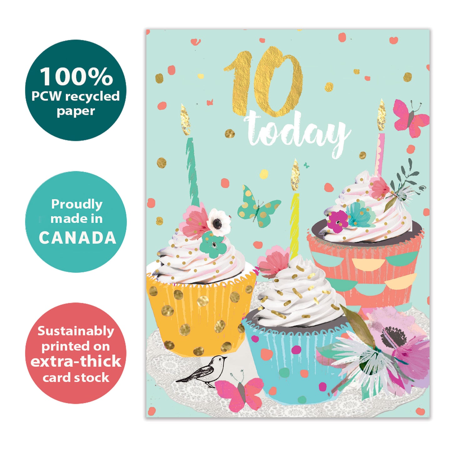 Sweet 10 Milestone Birthday Card