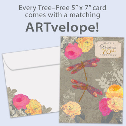 Glorious 70 Milestone Birthday Card