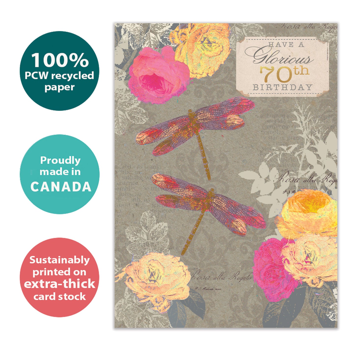 Glorious 70 Milestone Birthday Card