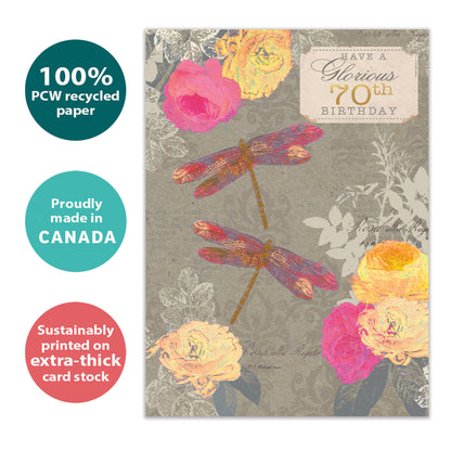 Glorious 70 Milestone Birthday Card