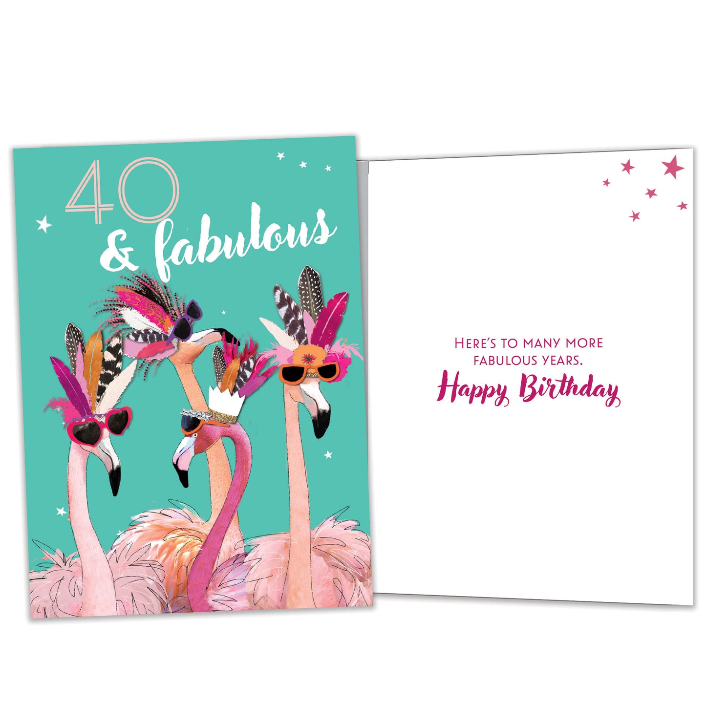 40 and Fabulous Milestone Birthday Card