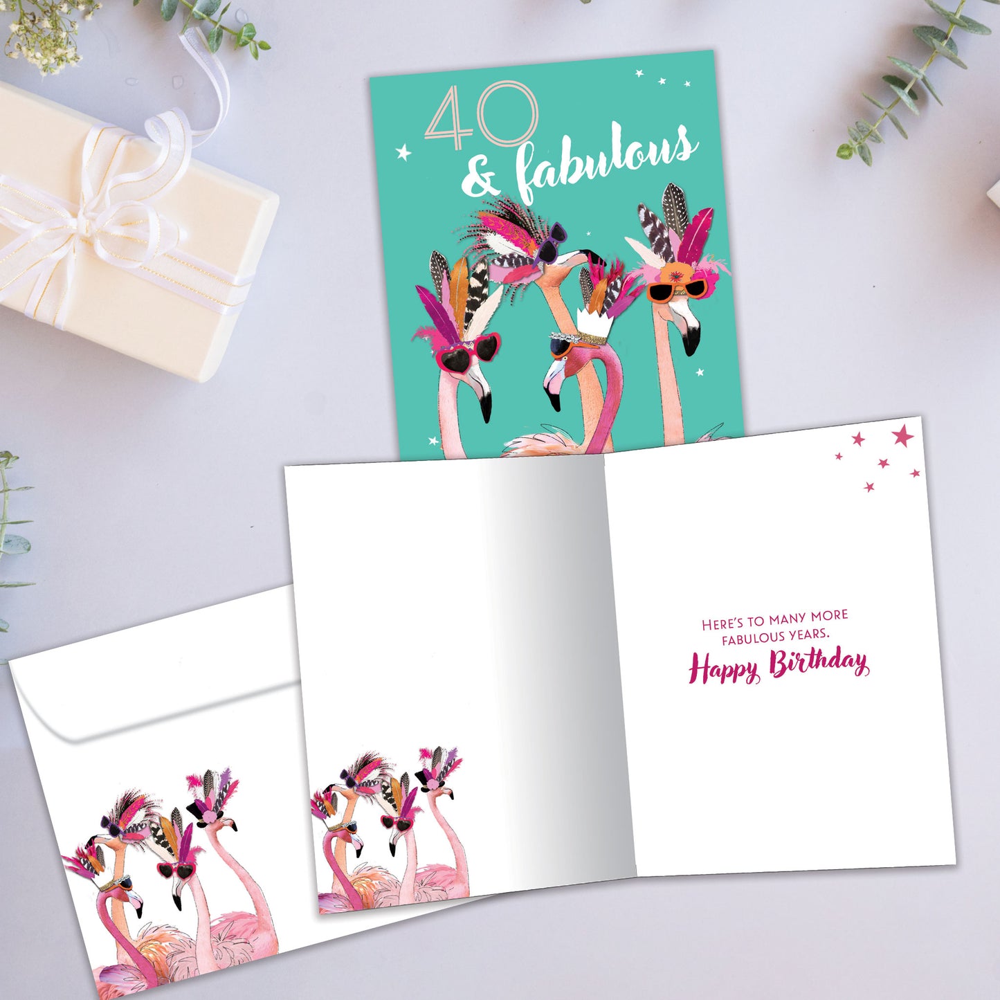 40 and Fabulous Milestone Birthday Card