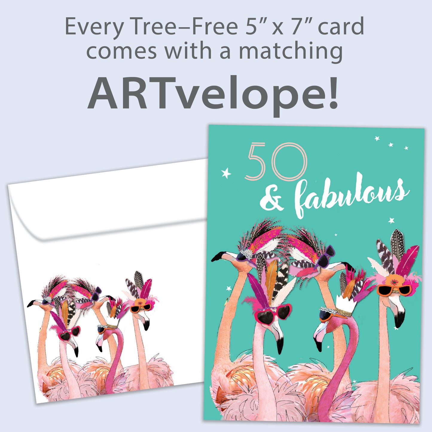50 and Fabulous Milestone Birthday Card
