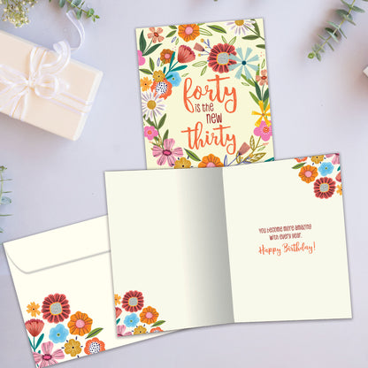 40 is the New 30 Milestone Birthday Card