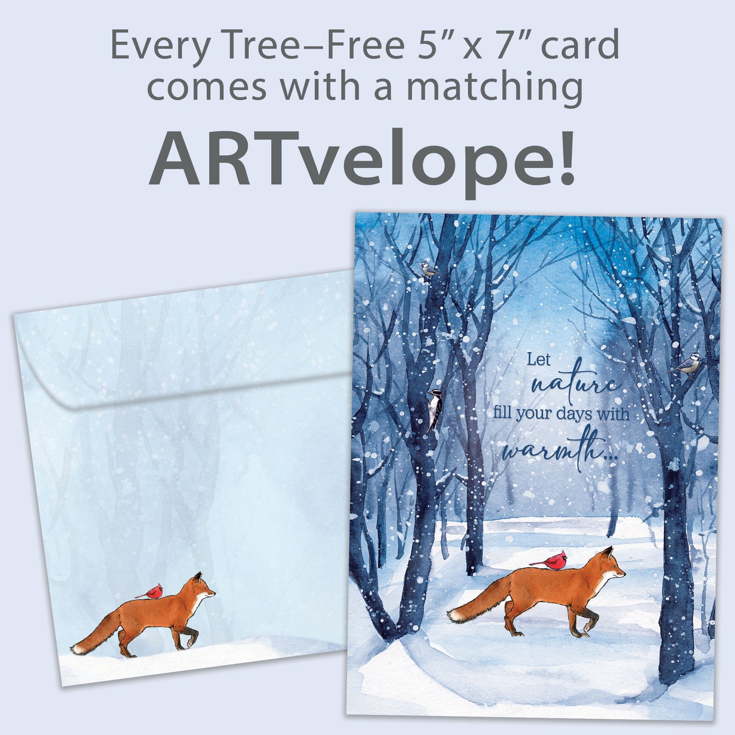 Togetherness Fox Solstice Card