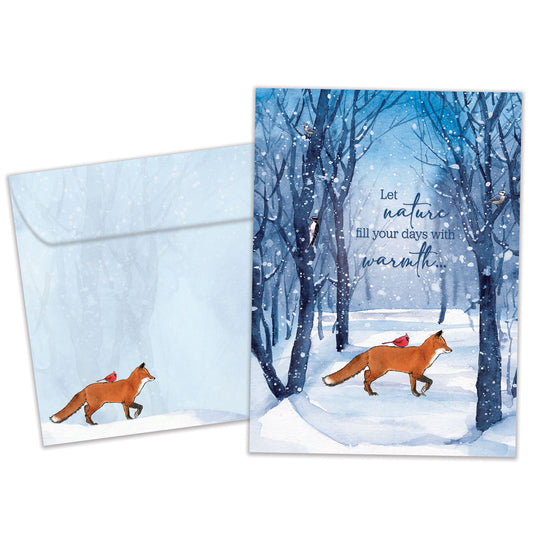 Togetherness Fox Solstice Card