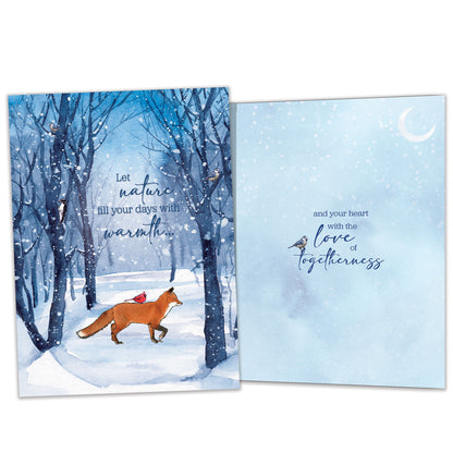 Togetherness Fox Solstice Card