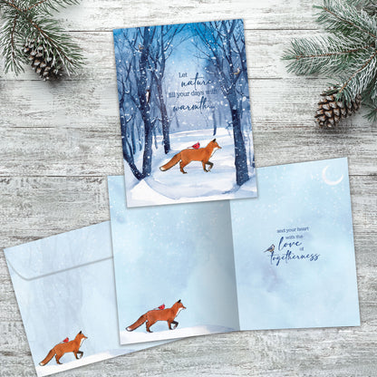 Togetherness Fox Solstice Card