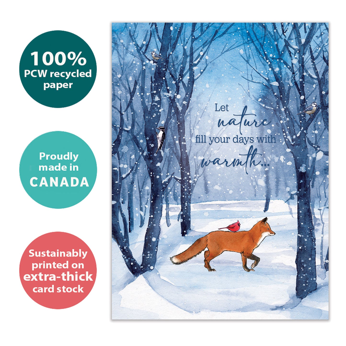 Togetherness Fox Solstice Card