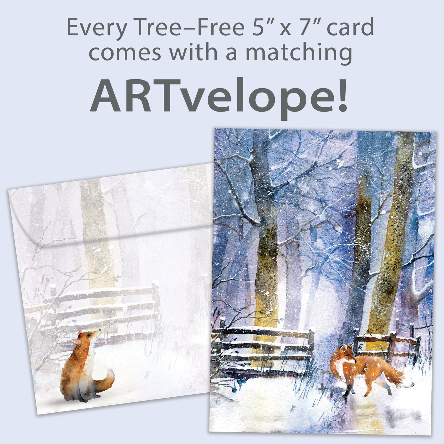 Forgiving Fox Solstice Card