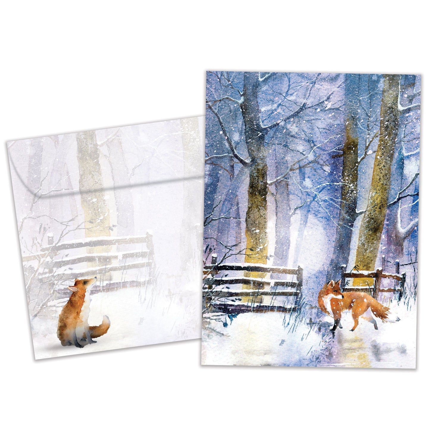 Forgiving Fox Solstice Card