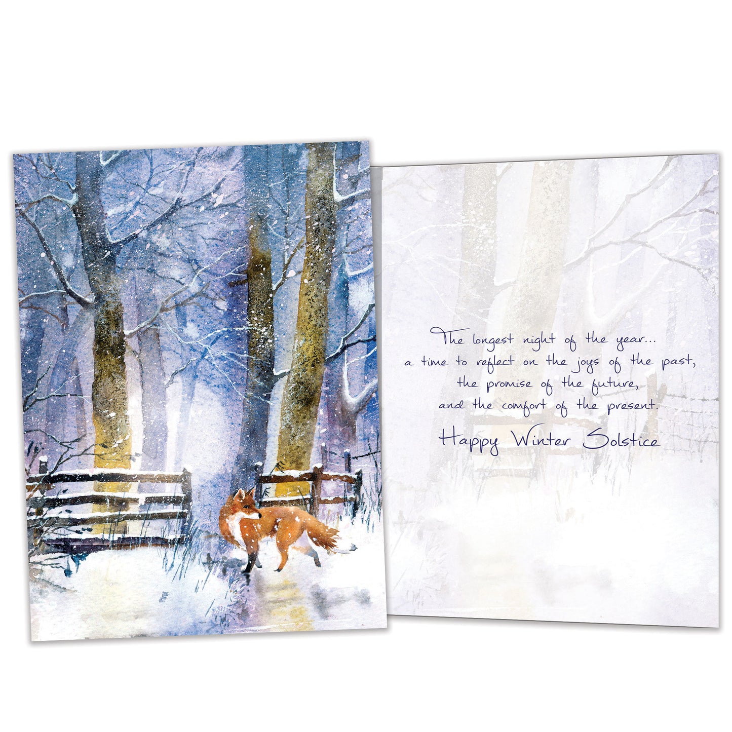 Forgiving Fox Solstice Card