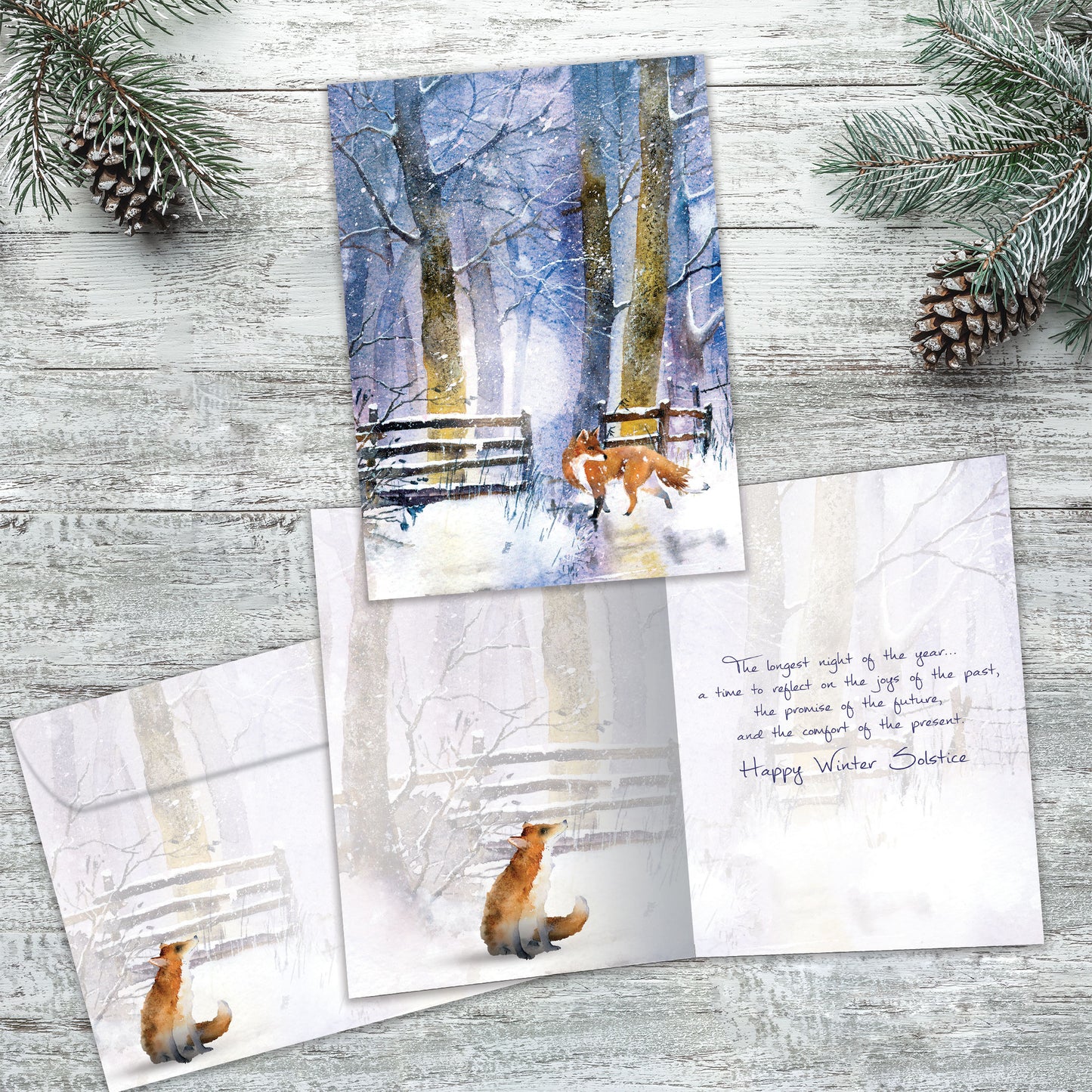 Forgiving Fox Solstice Card