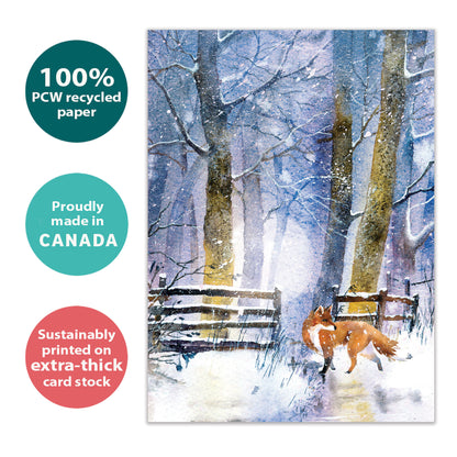 Forgiving Fox Solstice Card