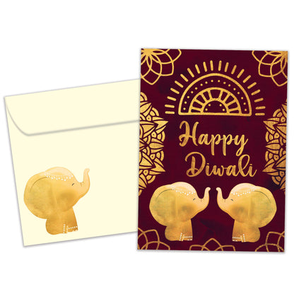 Gold Elephants Diwali