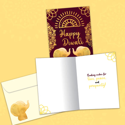 Gold Elephants Diwali
