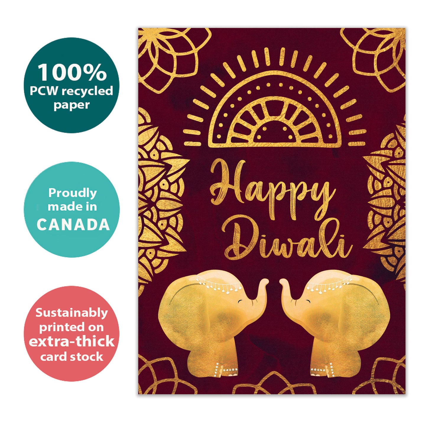 Gold Elephants Diwali