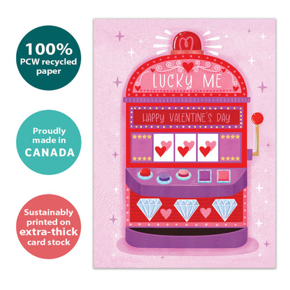 Hit the Jackpot Valentine’s Day Card