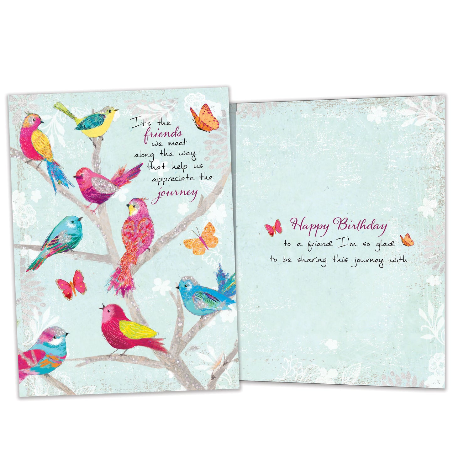 Bird Day Wishes Birthday Card