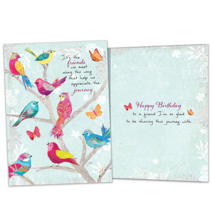 Bird Day Wishes Birthday Card