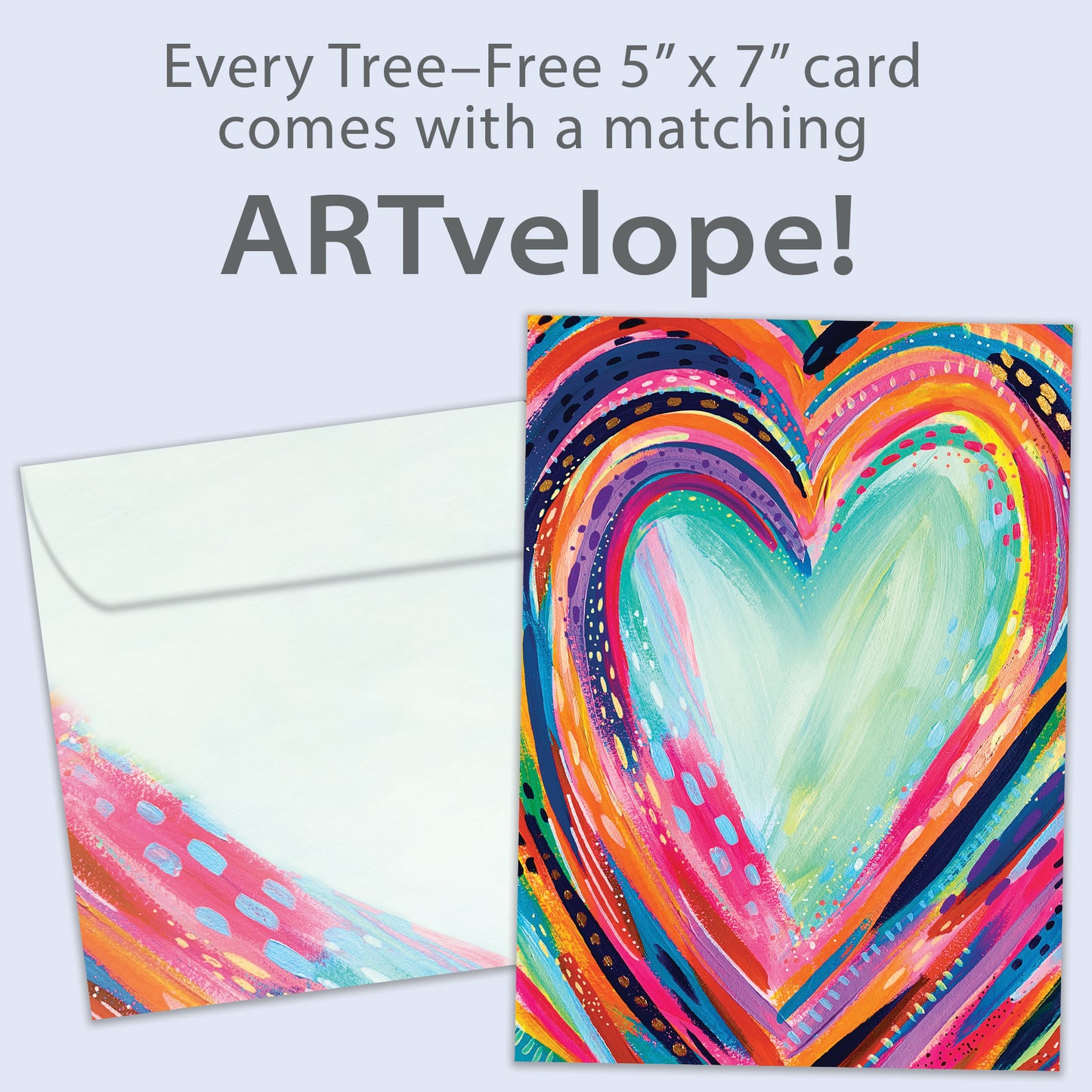 Artful Heart Valentine’s Day Card