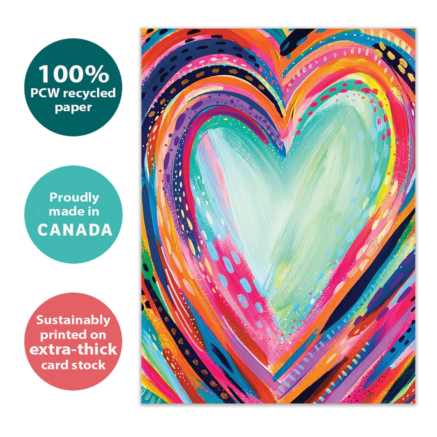Artful Heart Valentine’s Day Card