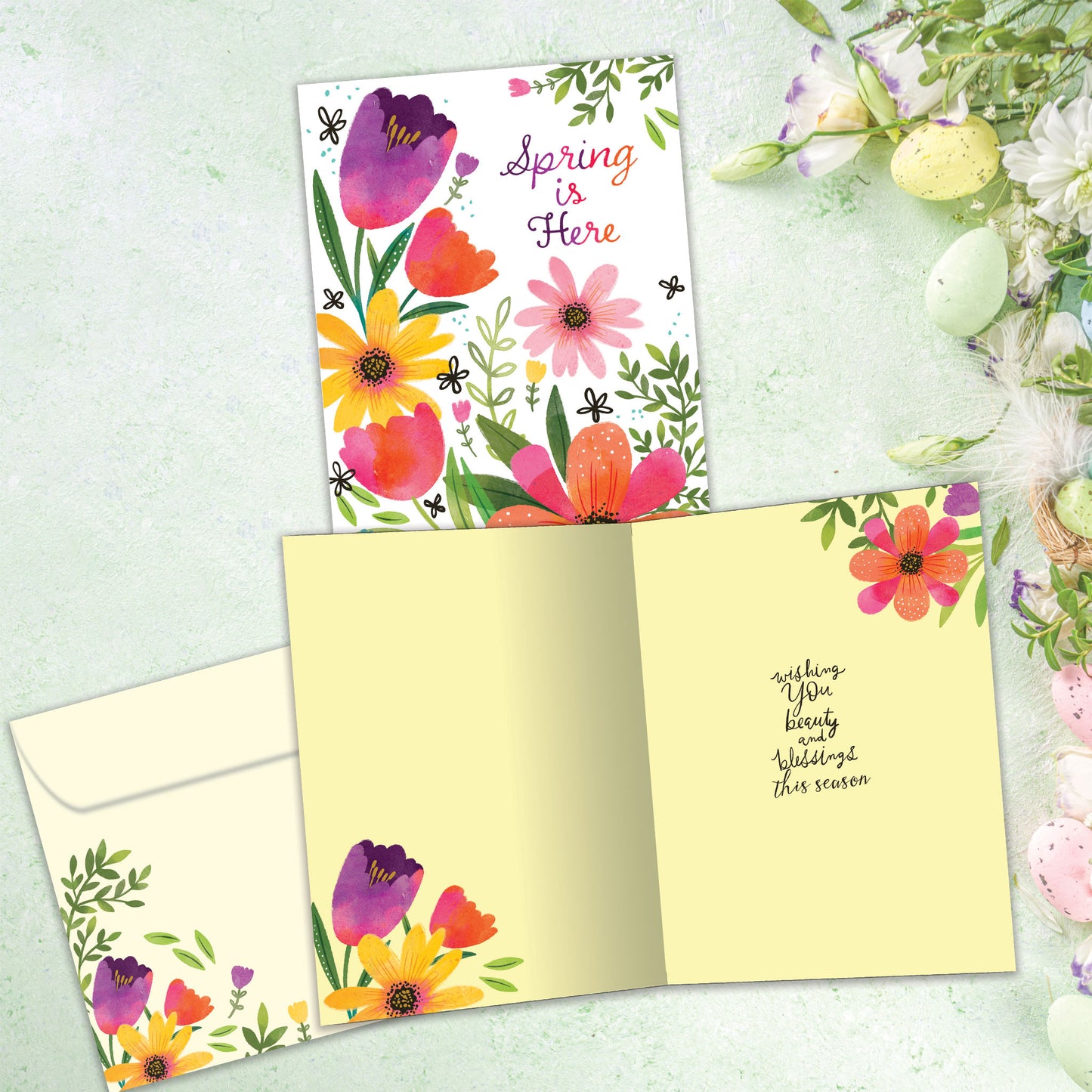 Beauty and Blessings Easter Card
