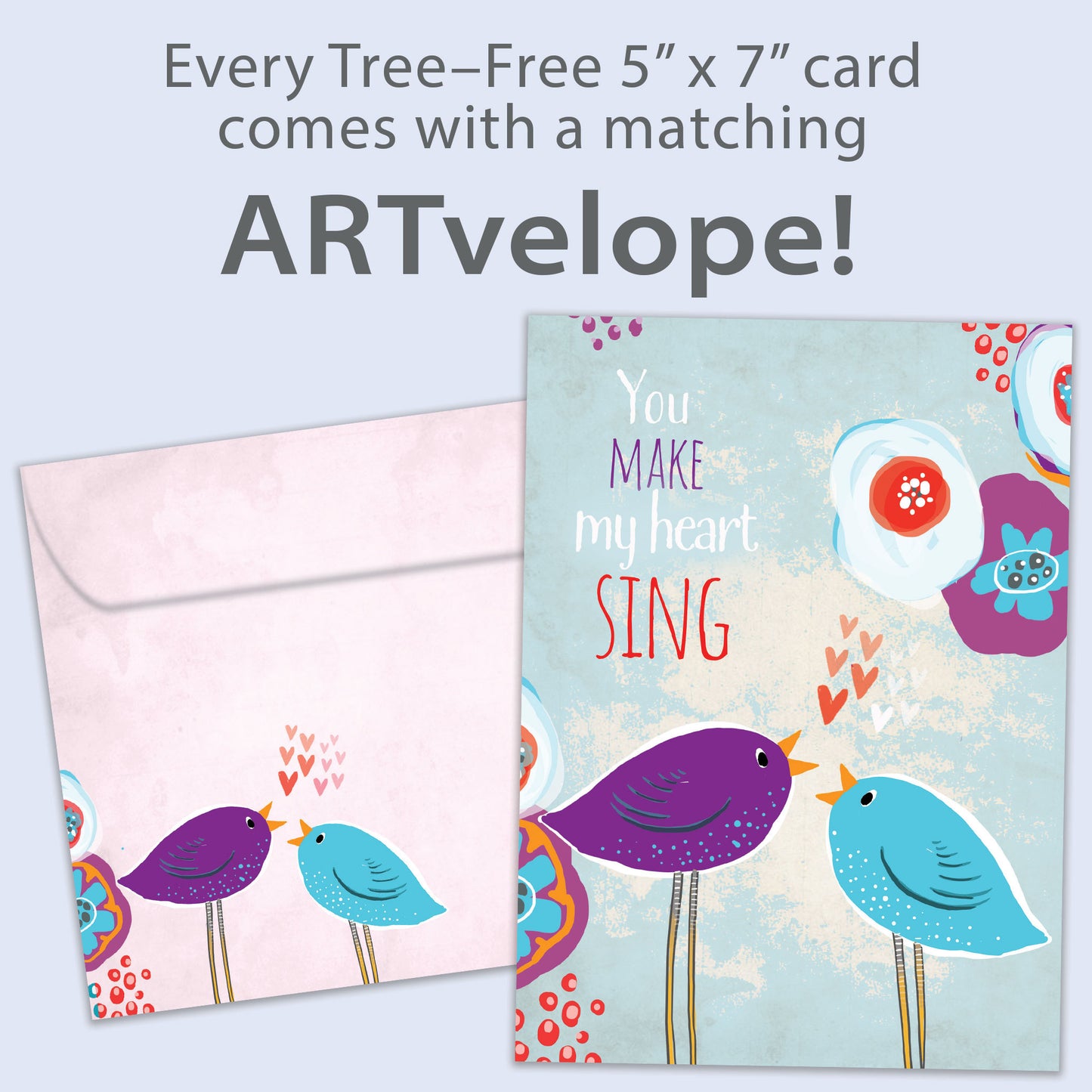 Singing Hearts Valentine’s Day Card