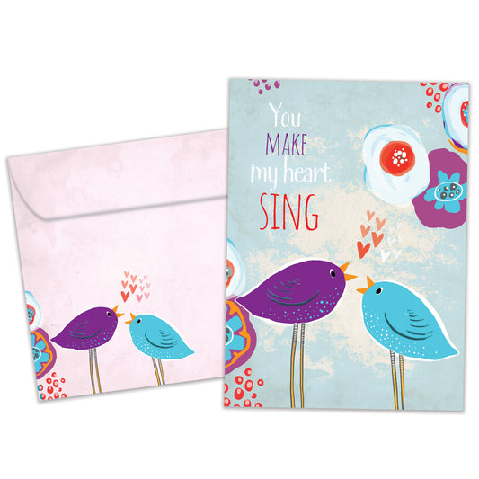 Singing Hearts Valentine’s Day Card