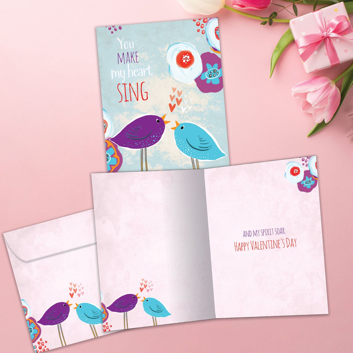 Singing Hearts Valentine’s Day Card