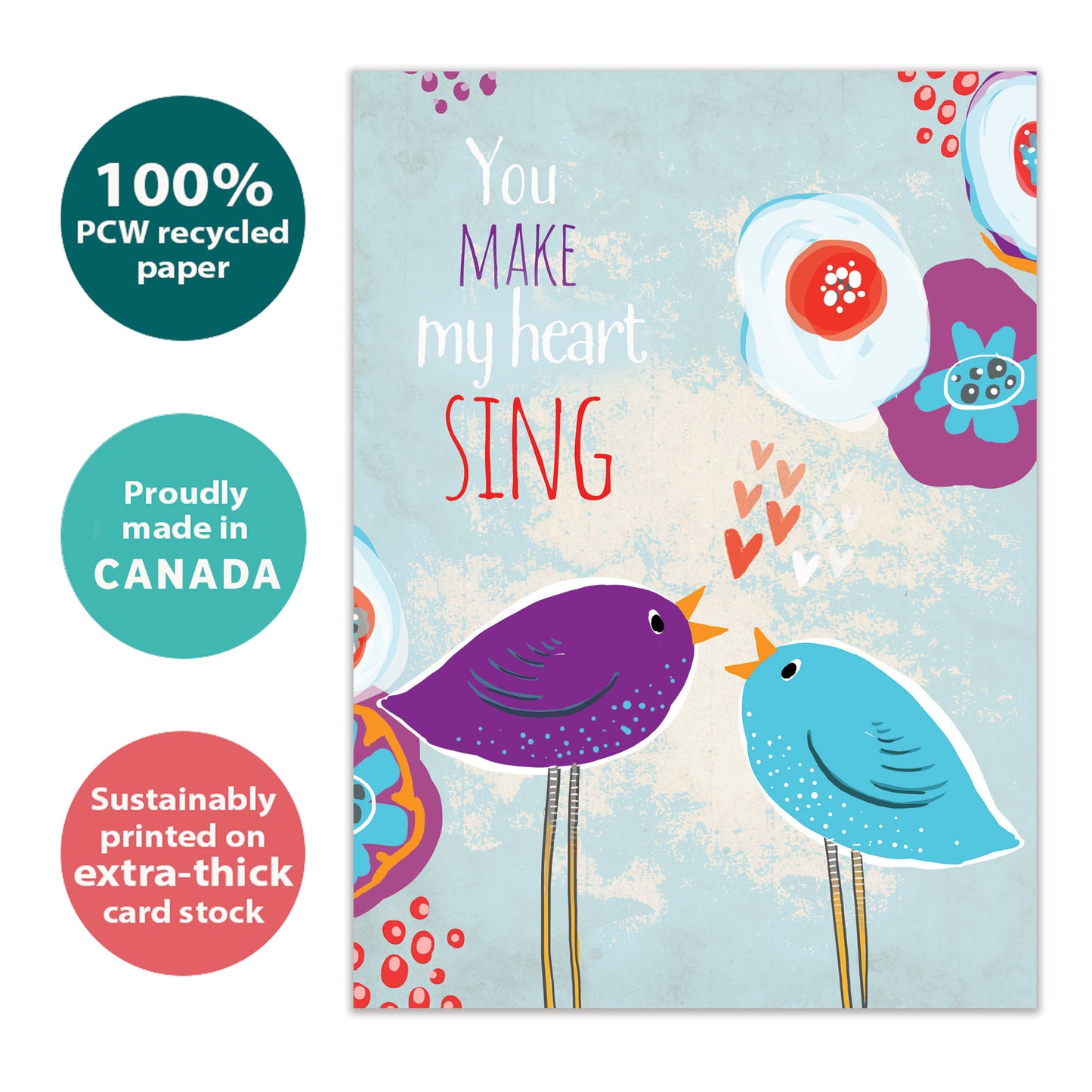 Singing Hearts Valentine’s Day Card