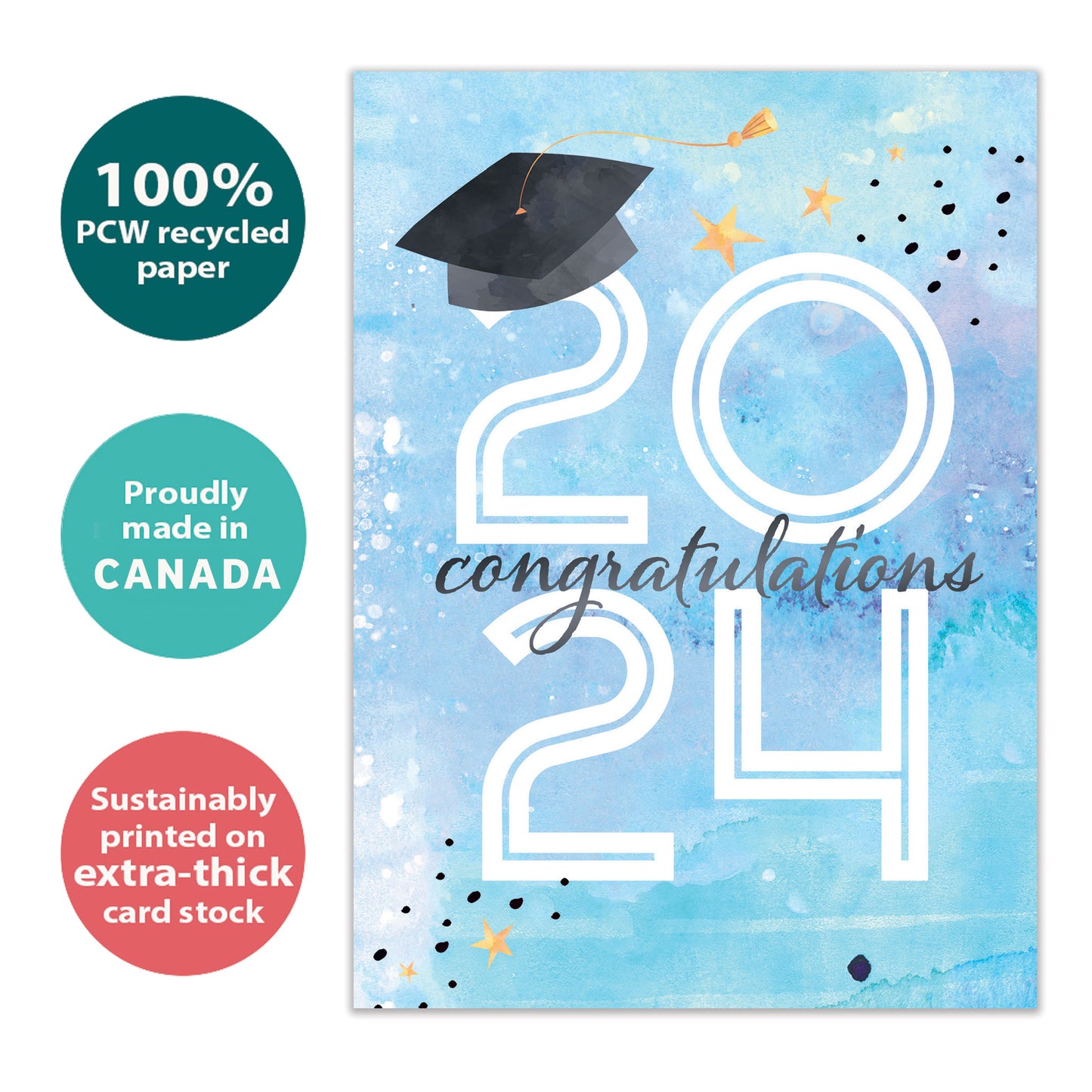 2024 Congrats Cap Graduation Card