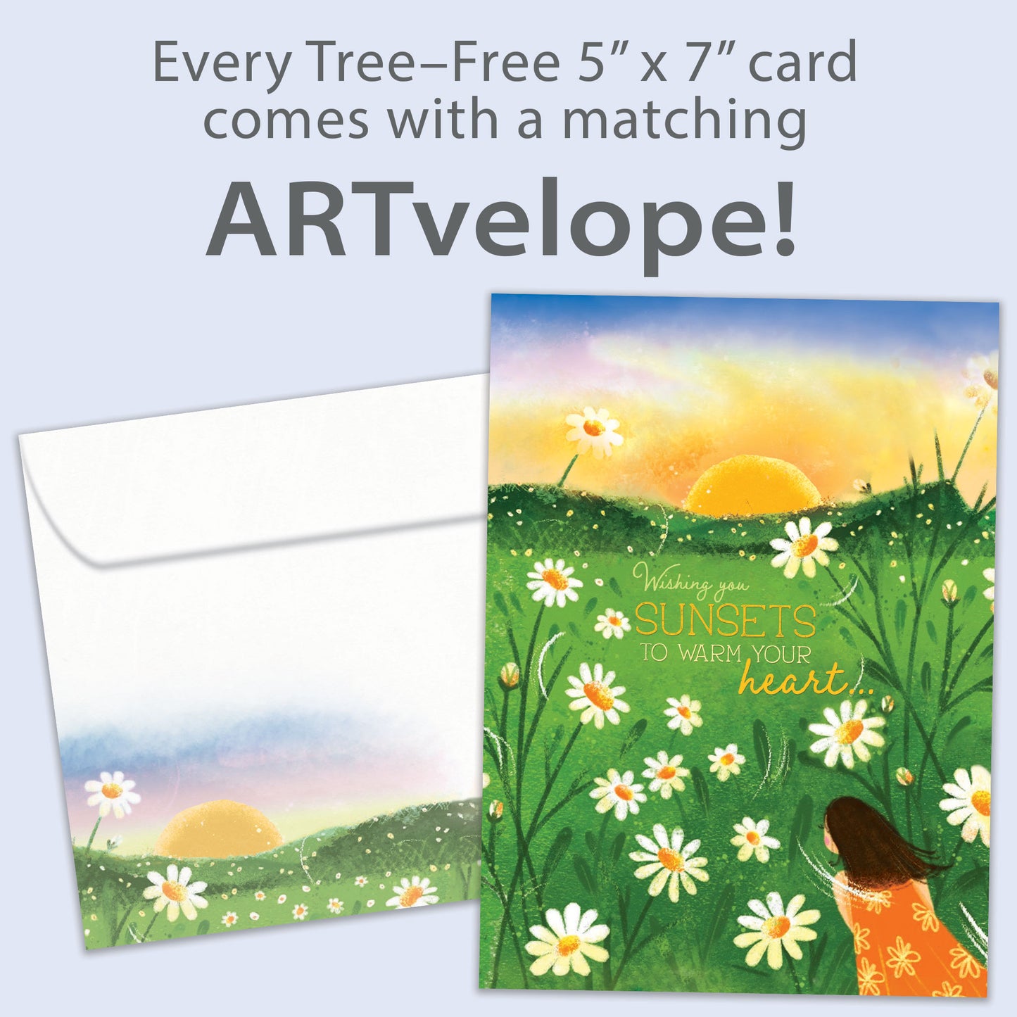 Sunset Wish Just Because Card