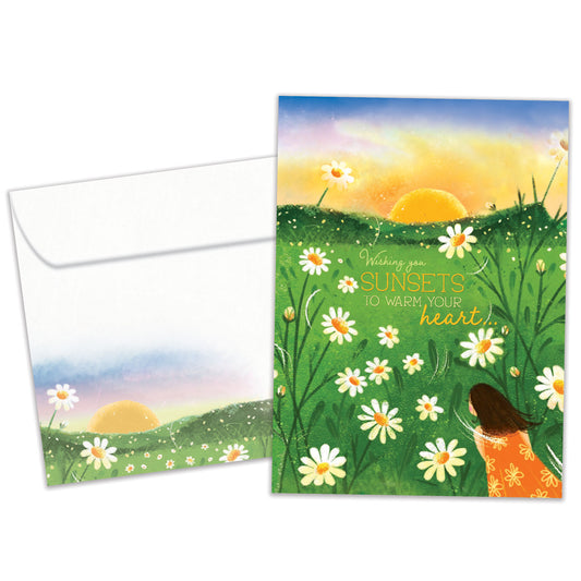 Sunset Wish Just Because Card