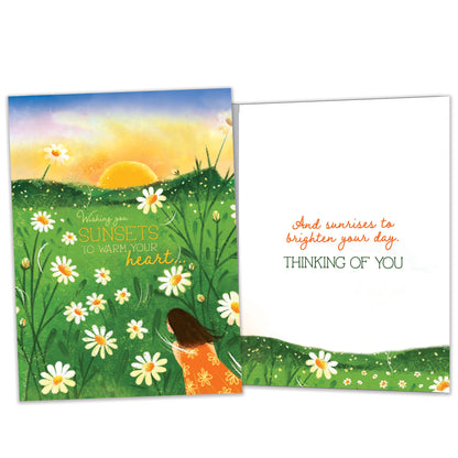 Sunset Wish Just Because Card