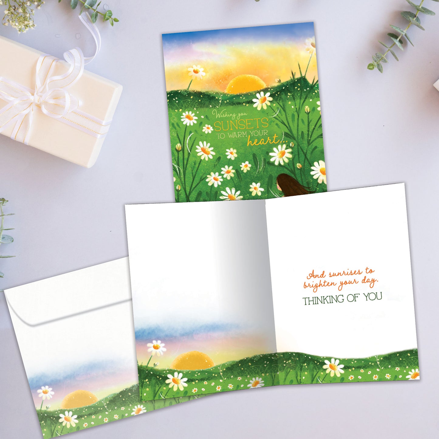 Sunset Wish Just Because Card