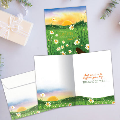 Sunset Wish Just Because Card