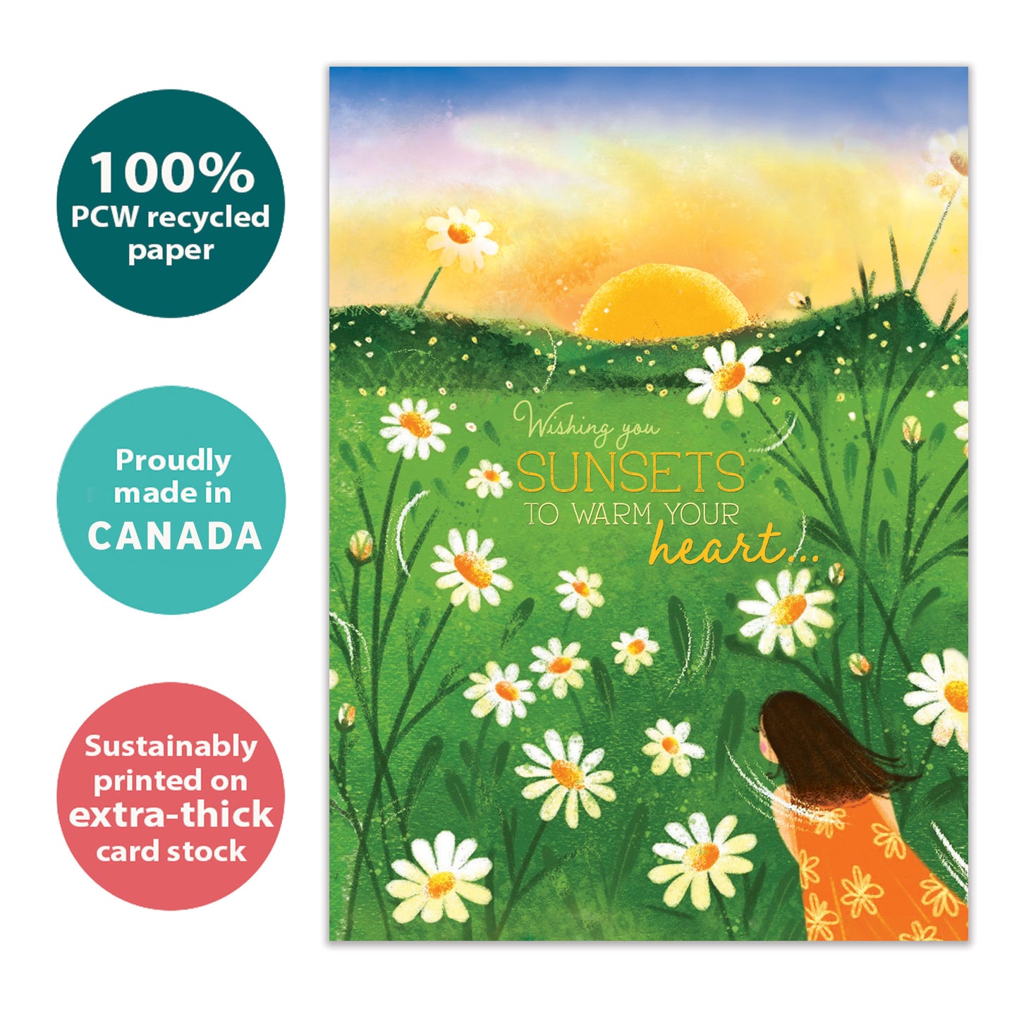 Sunset Wish Just Because Card