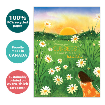 Sunset Wish Just Because Card