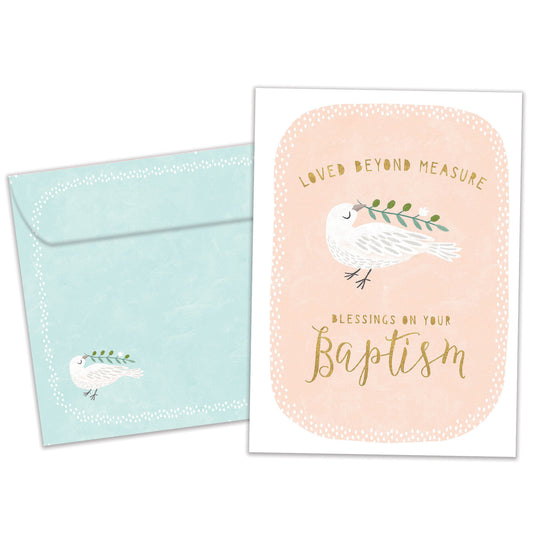 Loved Beyond Measure Baptism Card