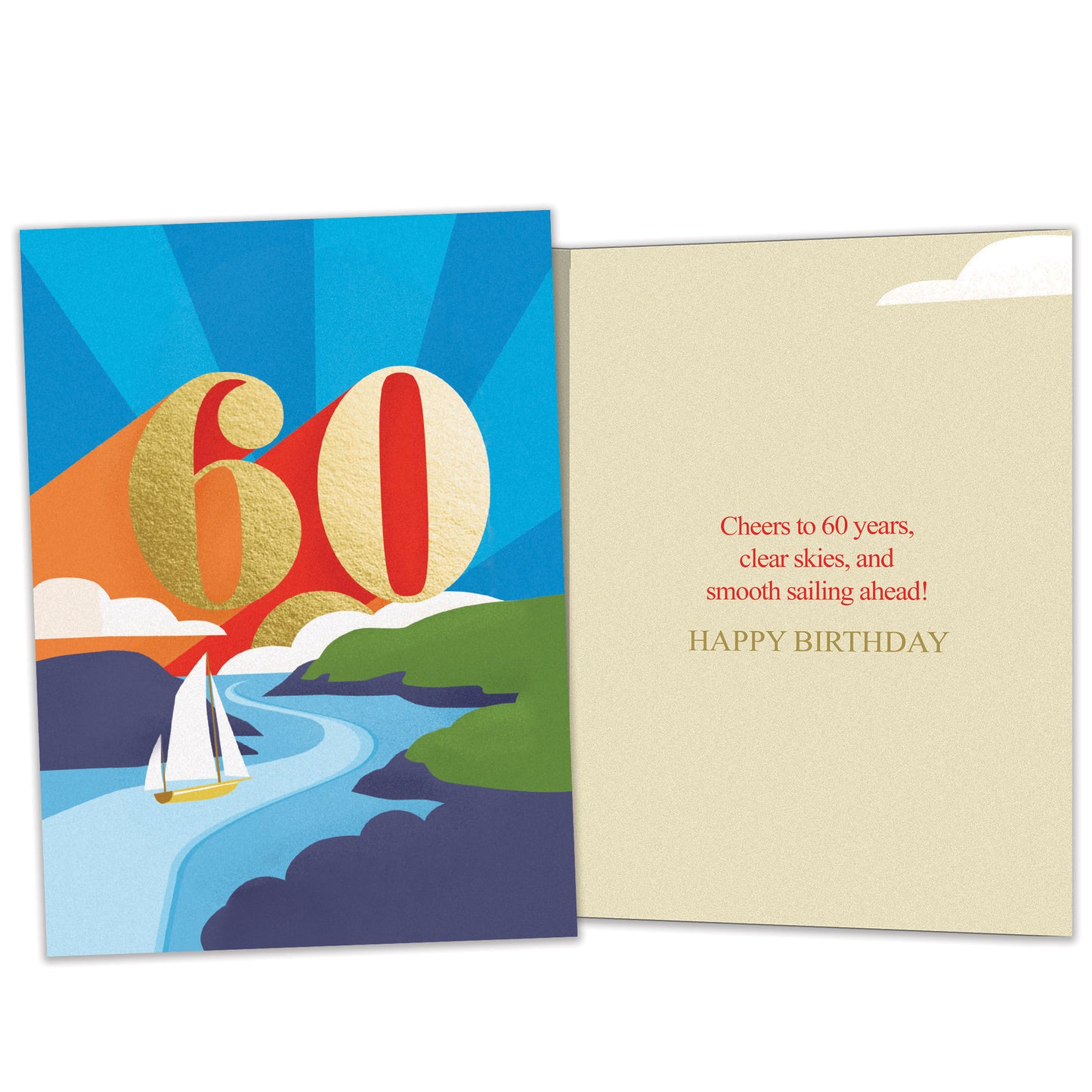 Smooth Sailing 60 Milestone Birthday Card