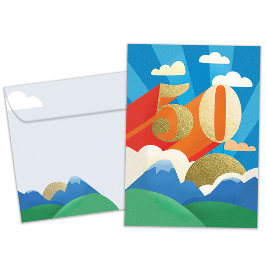 Next Leg 50 Milestone Birthday Card